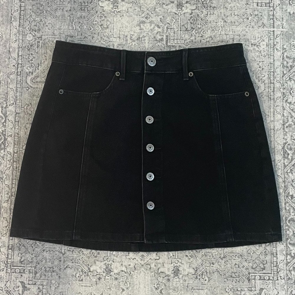 American Eagle Black Hi-Rise A-Line Skirt Size 4